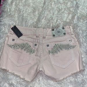 Pink Miss Me Shorts